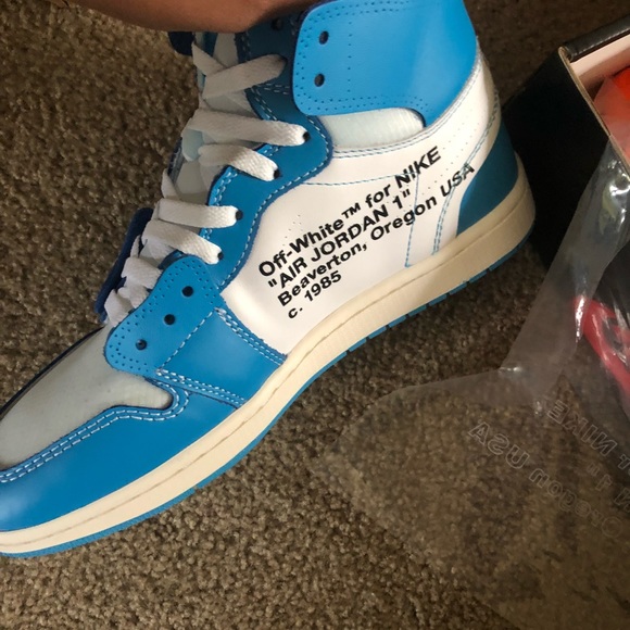 Off white Jordan 1 university blue - Picture 2 of 8